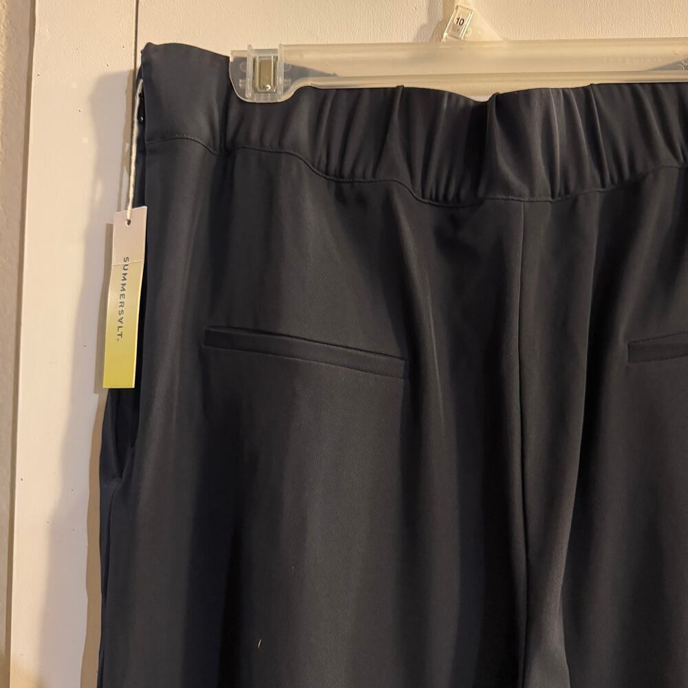 NWT Summersalt The Perfect Wide Leg High Rise Pant Black Women Size 14 - Picture 6 of 8
